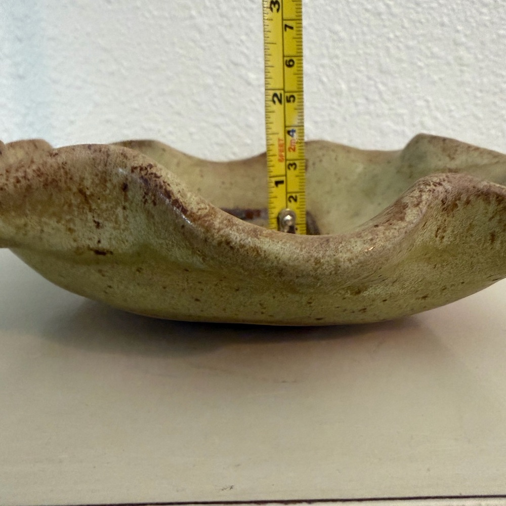 Etta B Pottery Mississippi Trinket Dish Scalloped Wavy Heritage - Picture 13 of 15